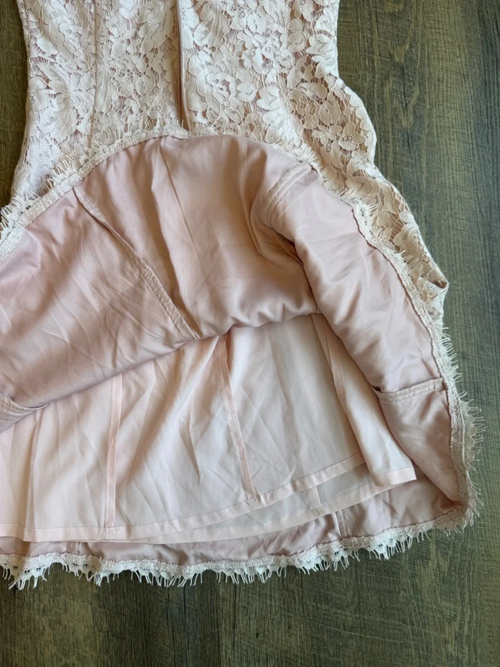Eliza J Women’s Blush Pink Lace Dress Size 0 - Picture 11 of 13